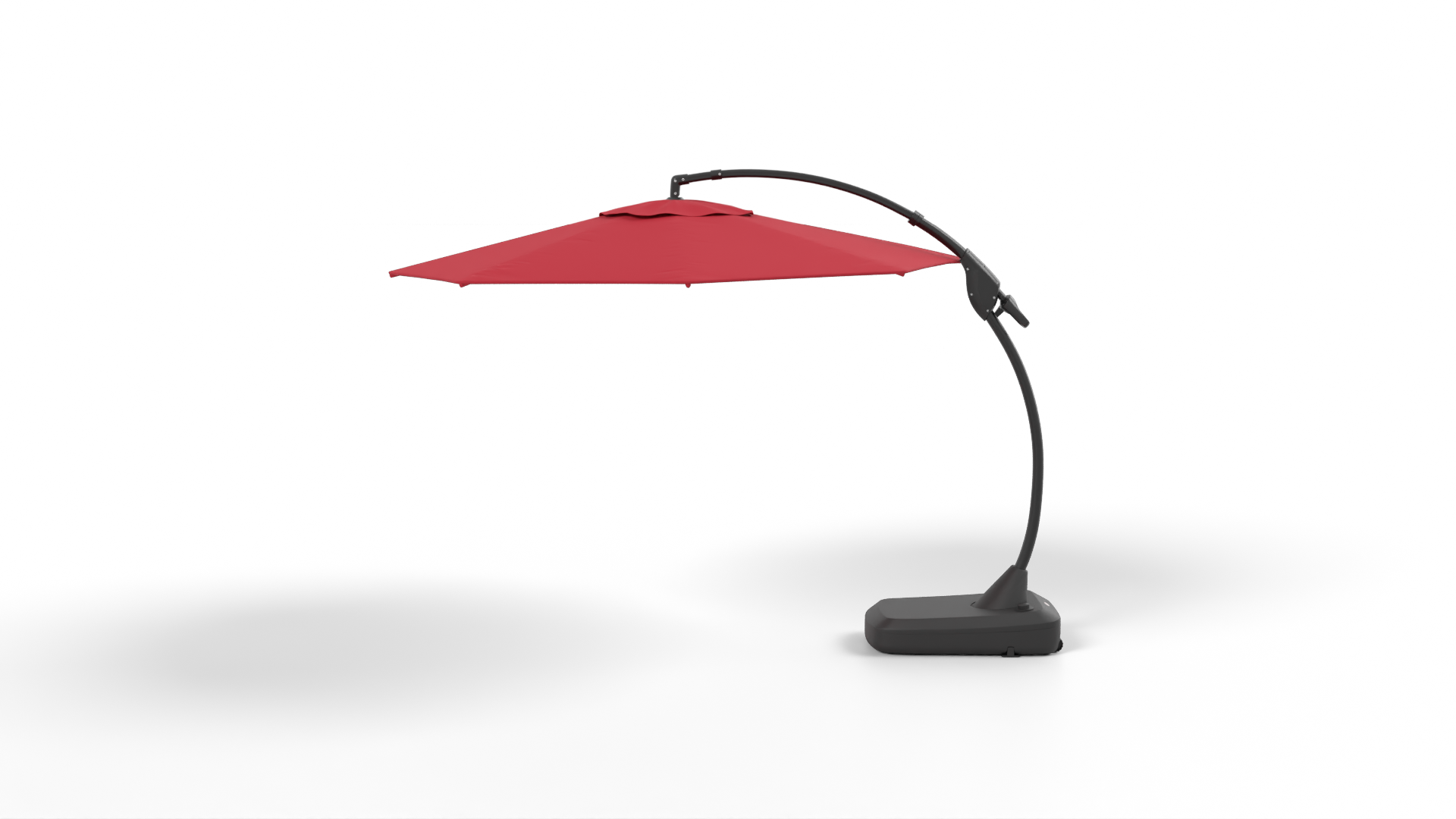 Umbrella Red Pole Other 3D model ZIP render image 3
