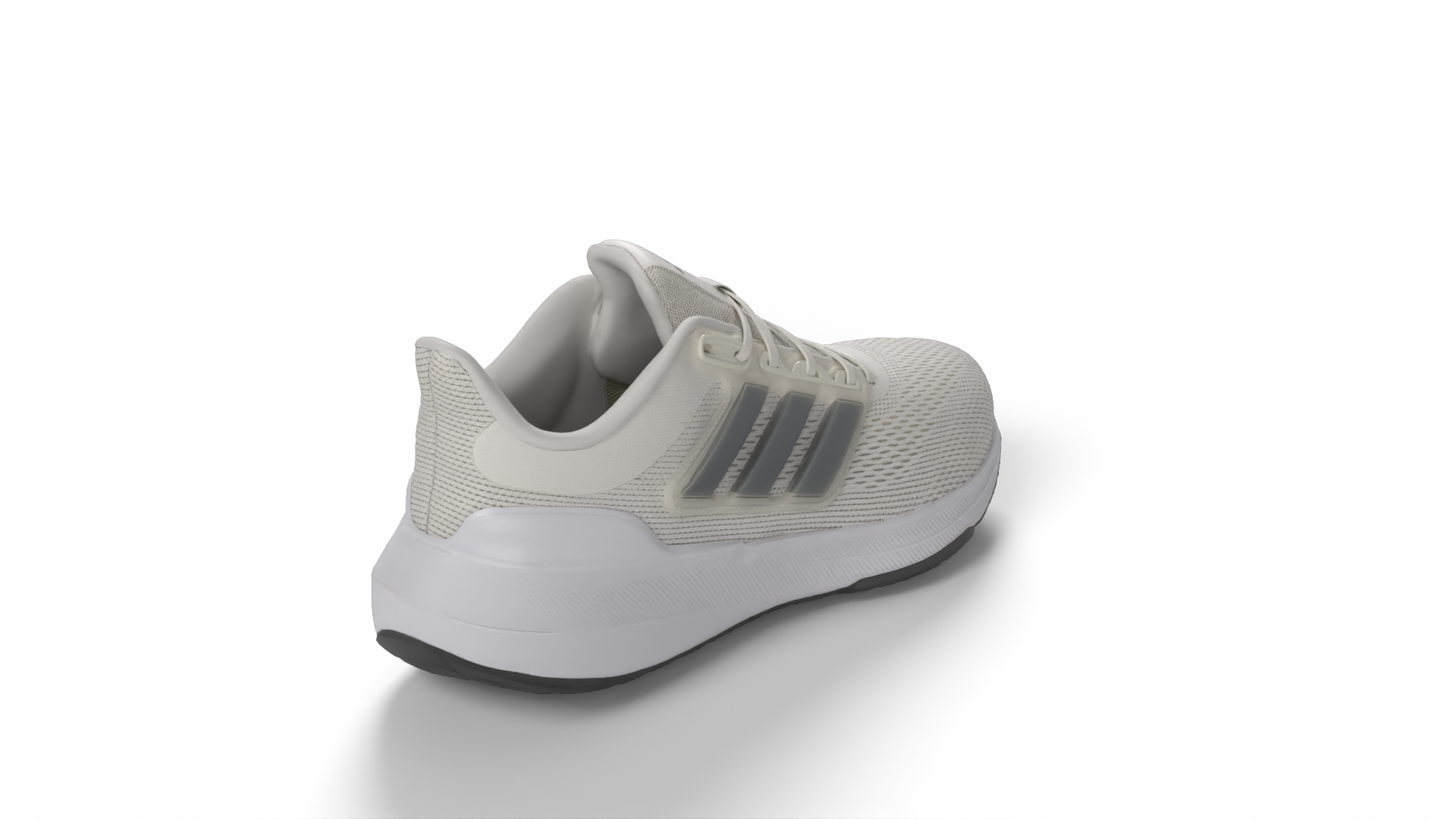 Adidas Shoes White Knitted Fabric Shoes 3D model ZIP render image 6