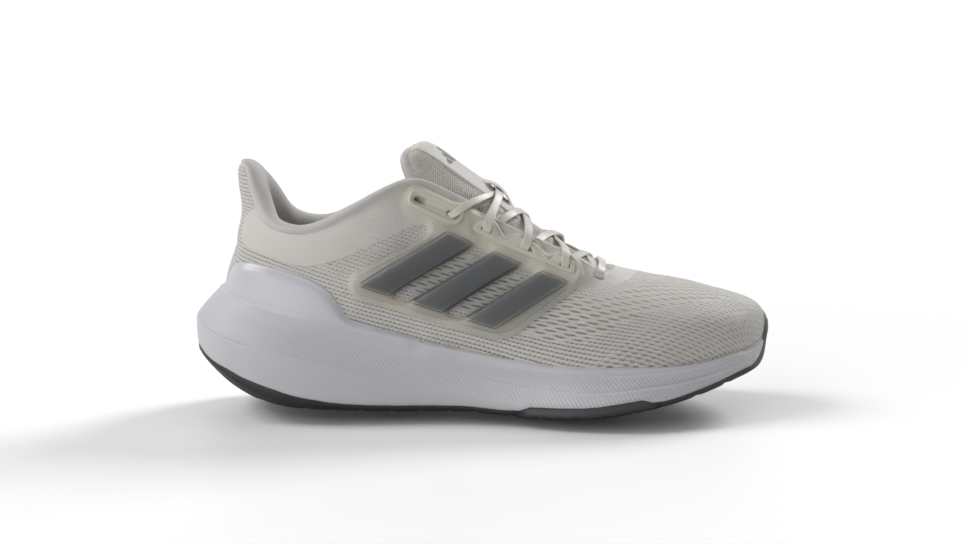 Adidas Shoes White Knitted Fabric Shoes 3D model ZIP render image 7