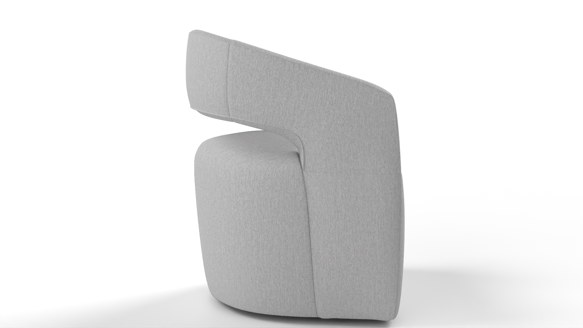 Chair Silver Fabric Fashion 3D model ZIP render image 7