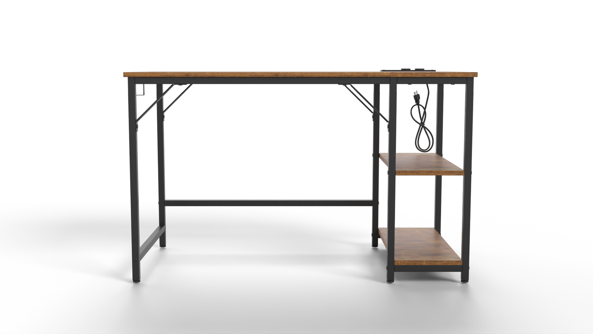 Desk Brown Furniture 3D model ZIP render image 1