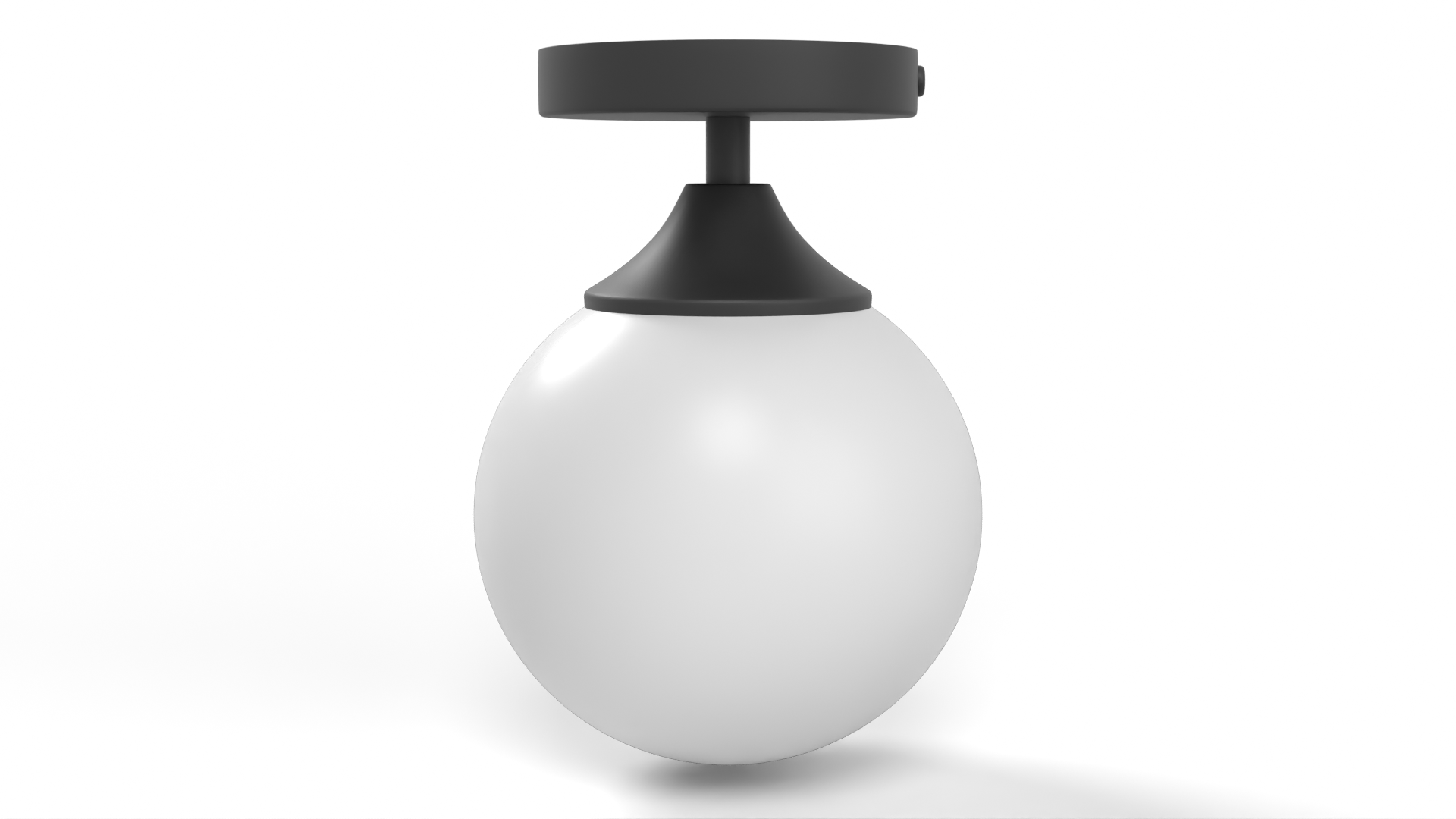 Lamp Spheres Black Tin Lighting 3D model ZIP render image 5