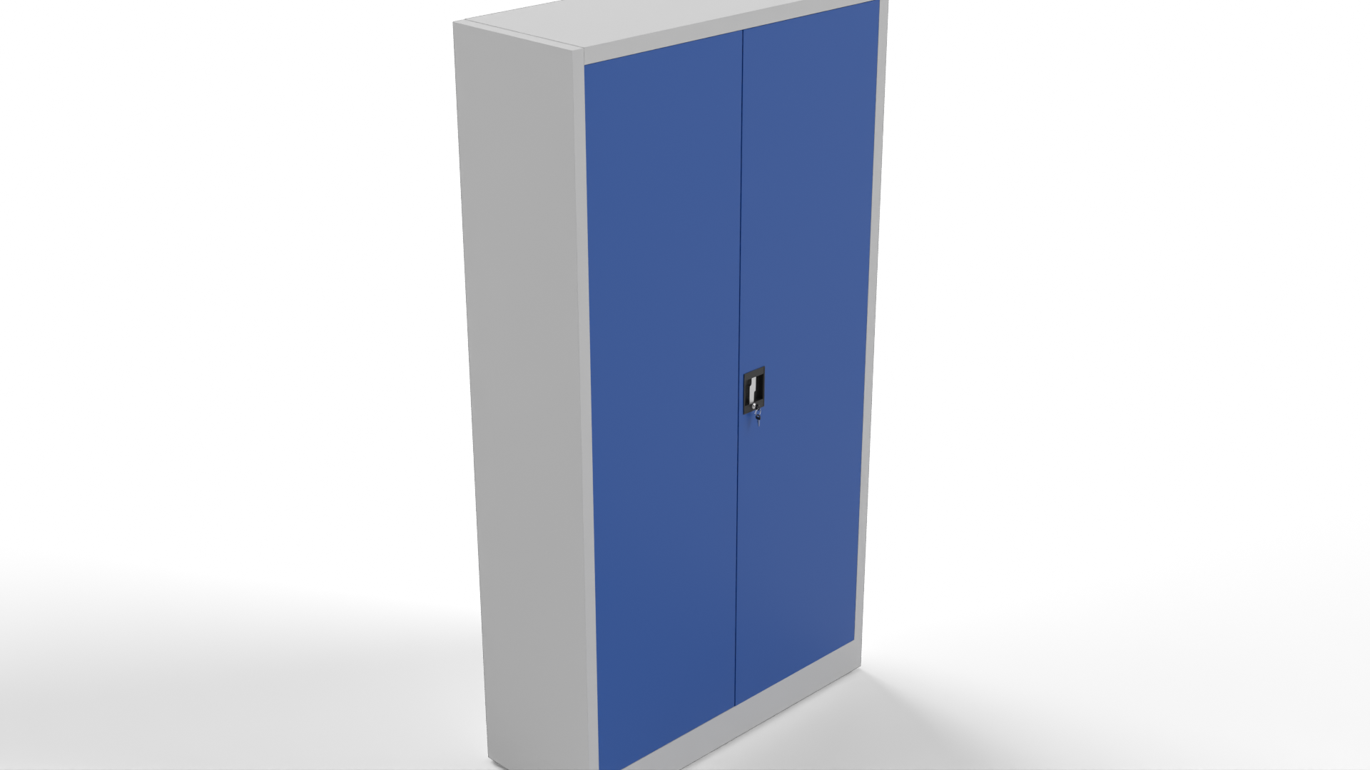 Blue Storage Cabinet Furniture 3D model ZIP render image 8
