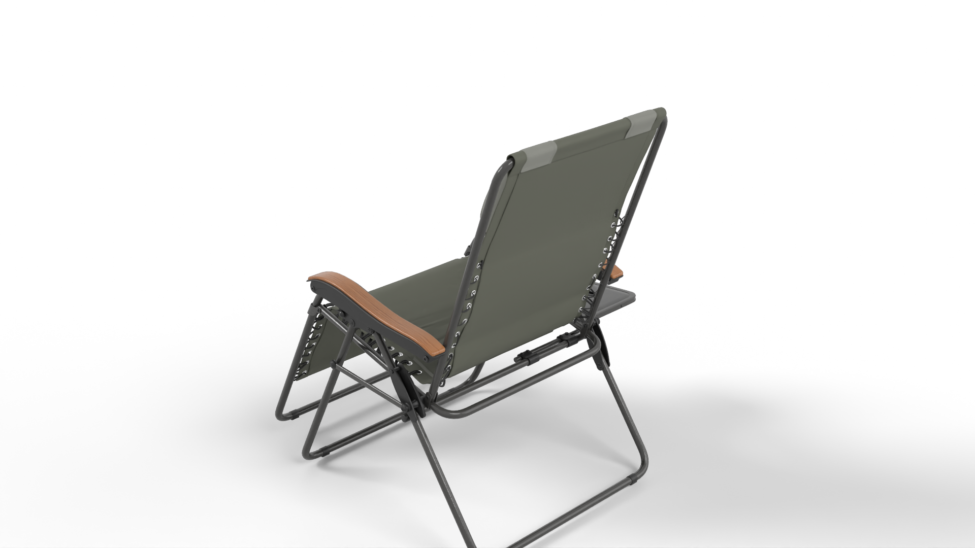 Green Recliner Hammock Other 3D model ZIP render image 4