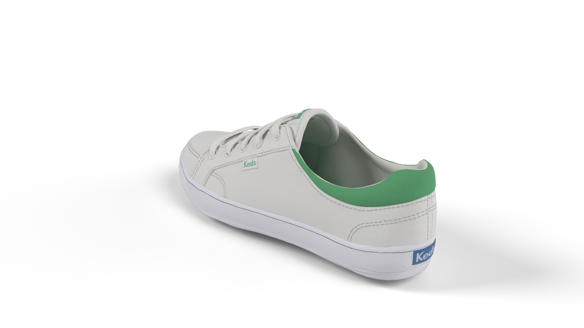 Keds Sneaker White Grey Shoes 3D model ZIP render image 4