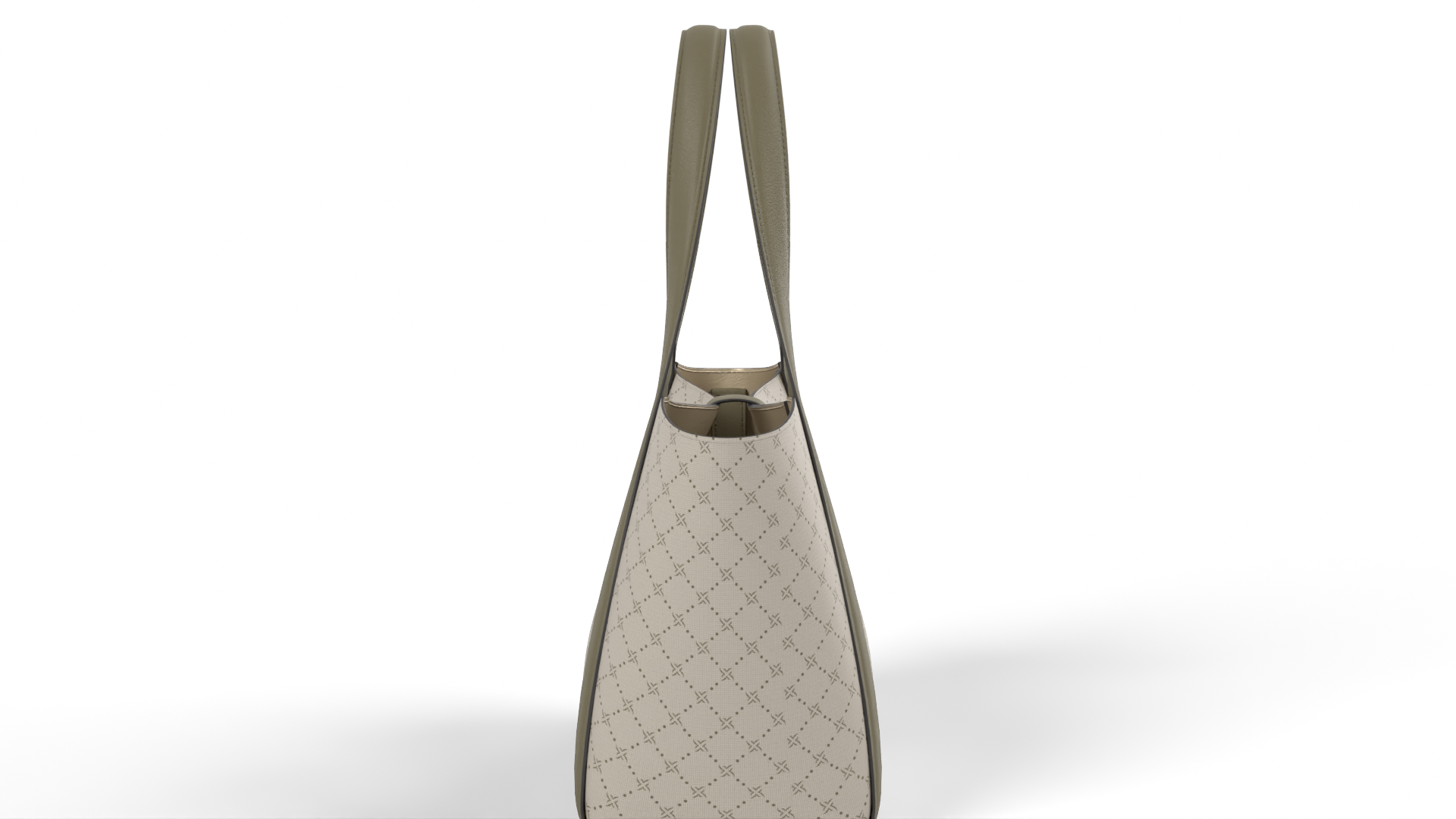 Lady Tote Gray Suede Other 3D model ZIP render image 3