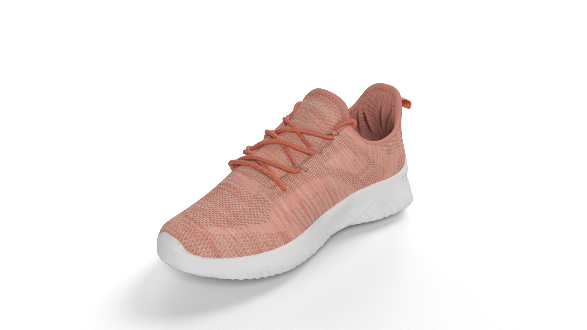Pink Knit Sneaker Shoes 3D model ZIP render image 2