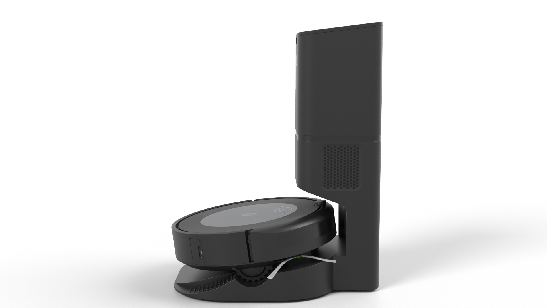 Robot Cleaner Black Other 3D model ZIP render image 3