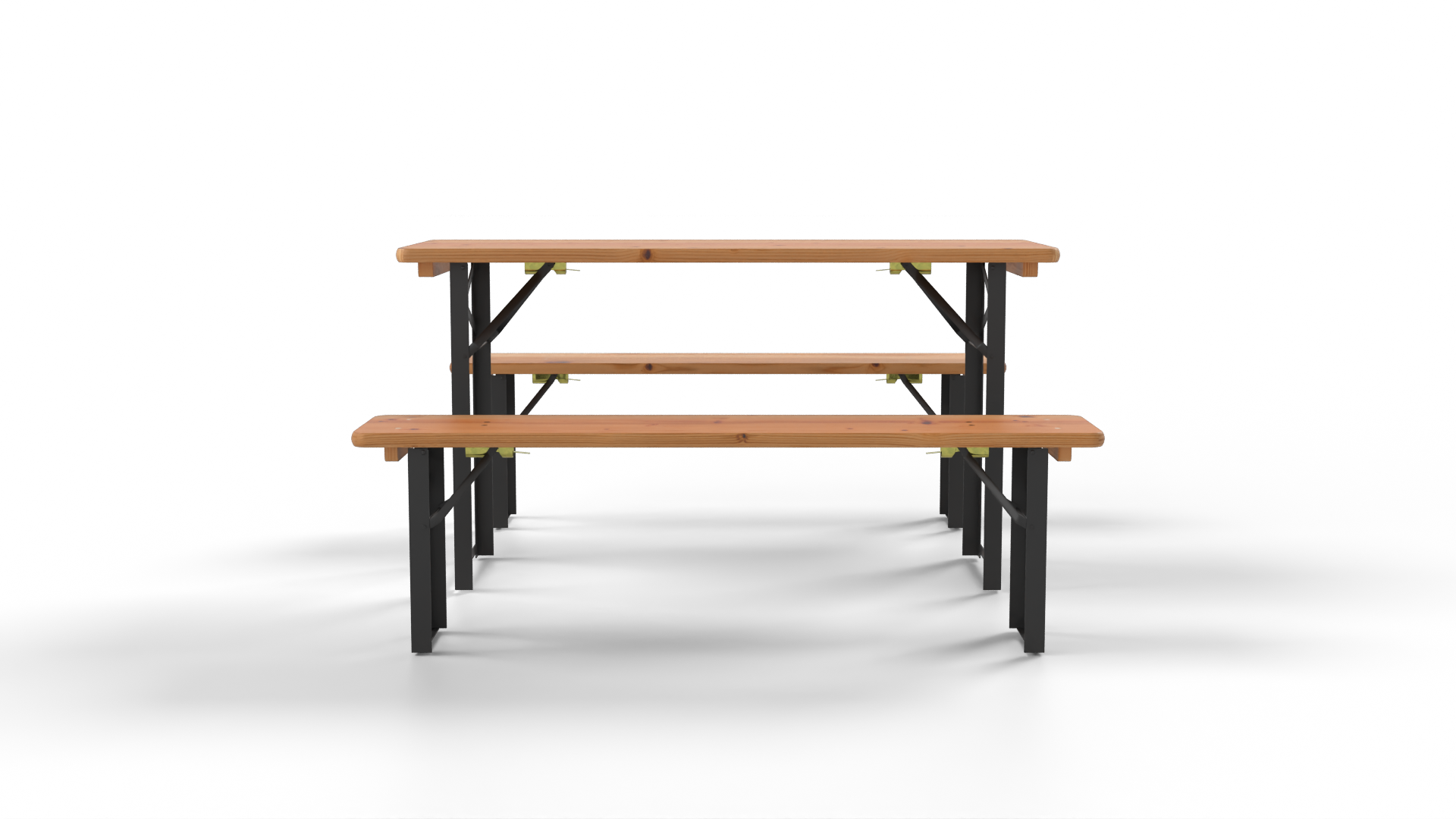 Table Bench Wood Furniture 3D model ZIP render image 7