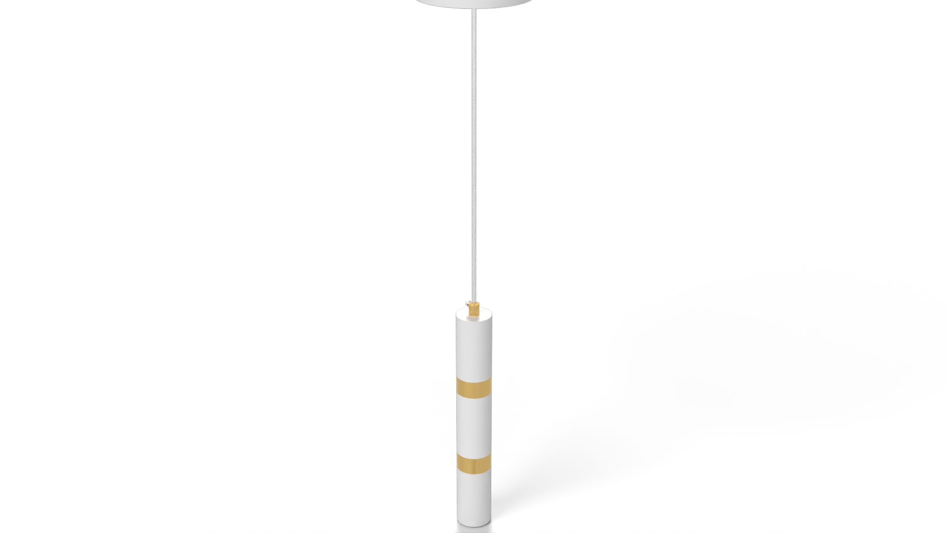 Ceiling Lamp White Gold Lighting 3D model ZIP render image 6
