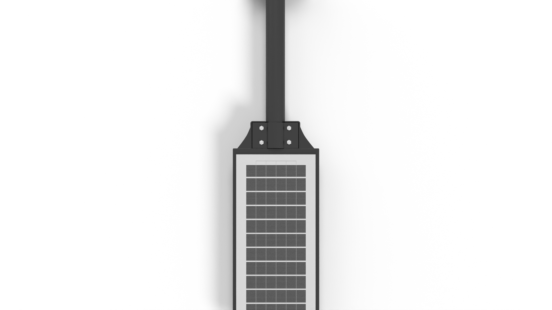 Solar Light Black Solar Panel Lighting 3D model ZIP render image 9