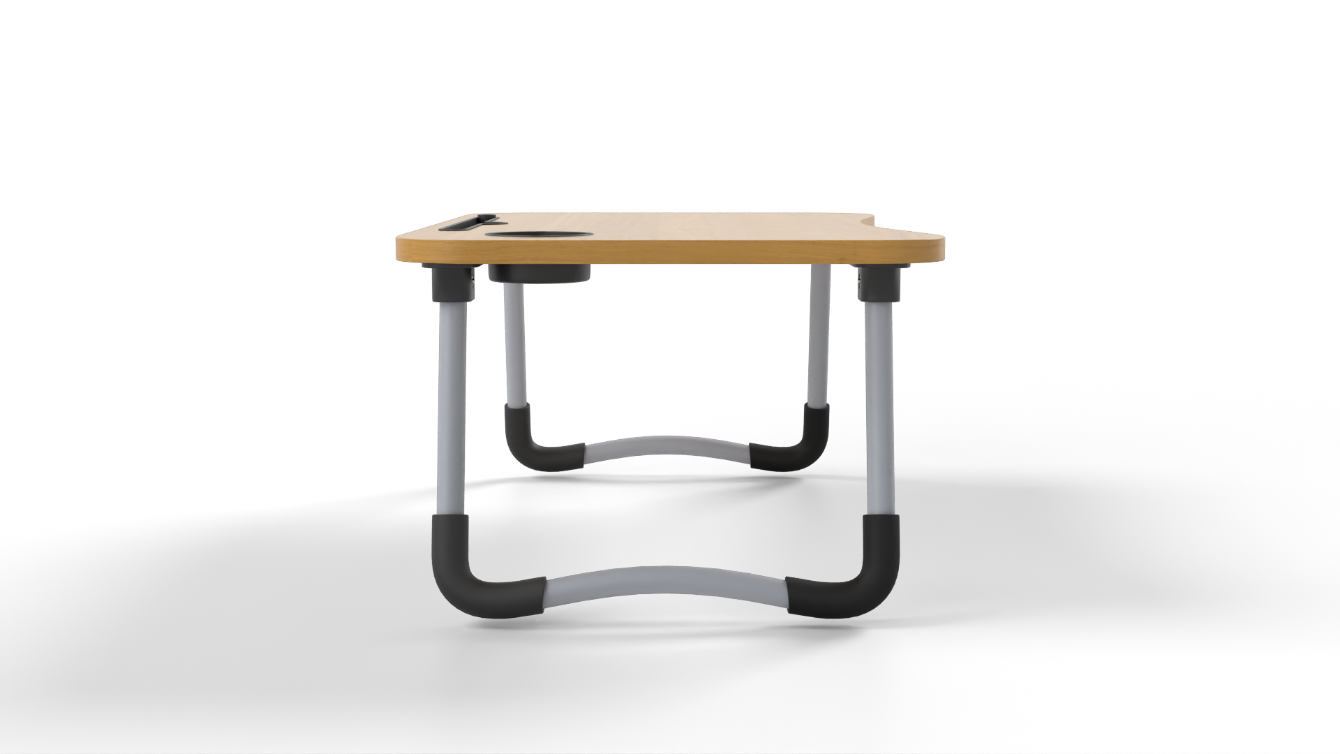 Table Brown Wood Metal Furniture 3D model ZIP render image 4