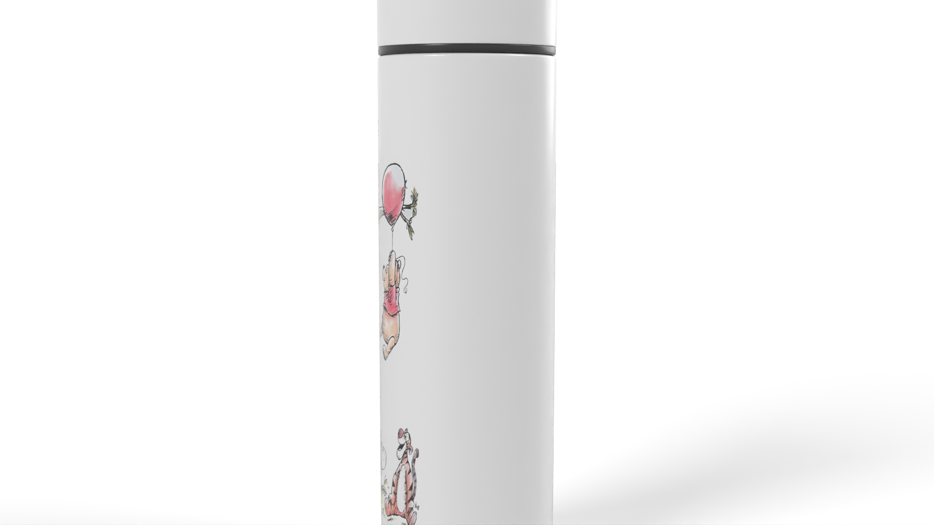 Thermal Bottle Silver Painted Kitchenware 3D model ZIP render image 2