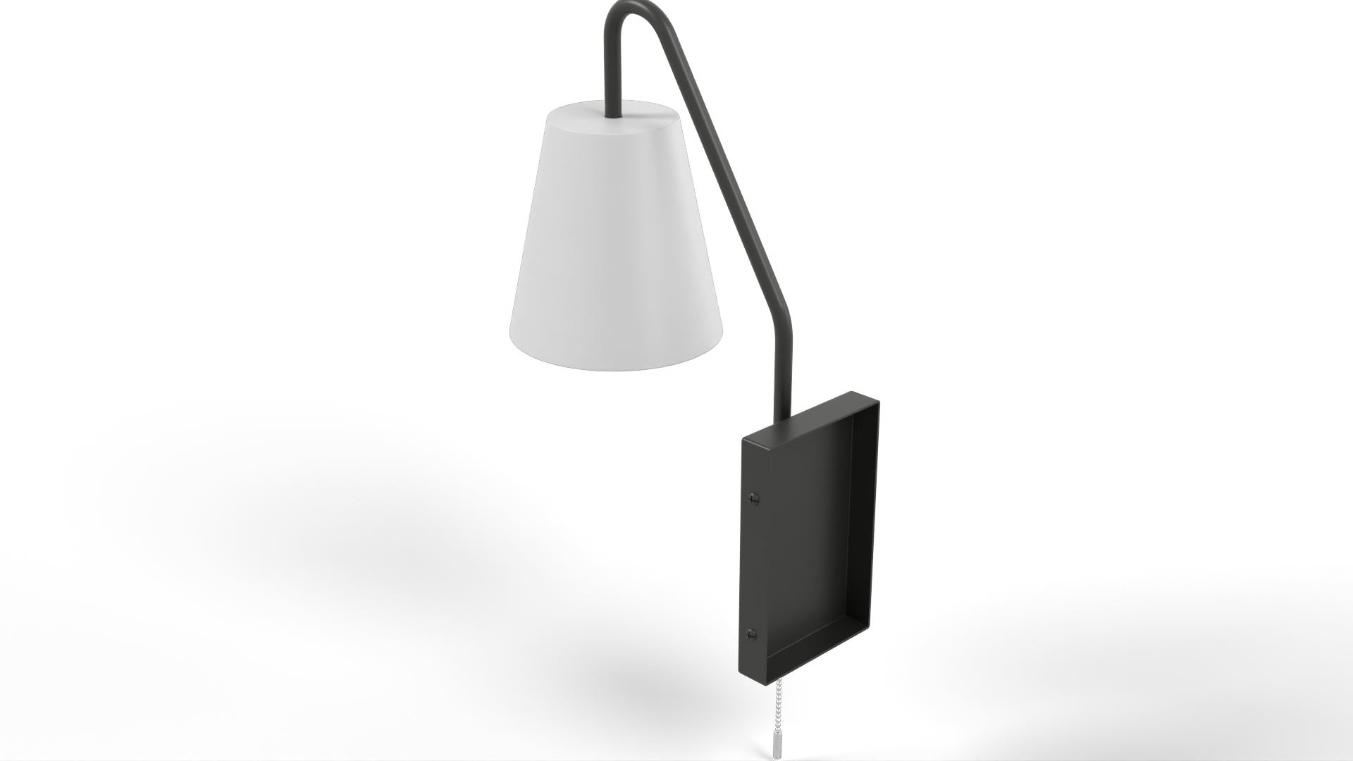 Wall Lamp Black Speaker Electronics 3D model ZIP render image 4