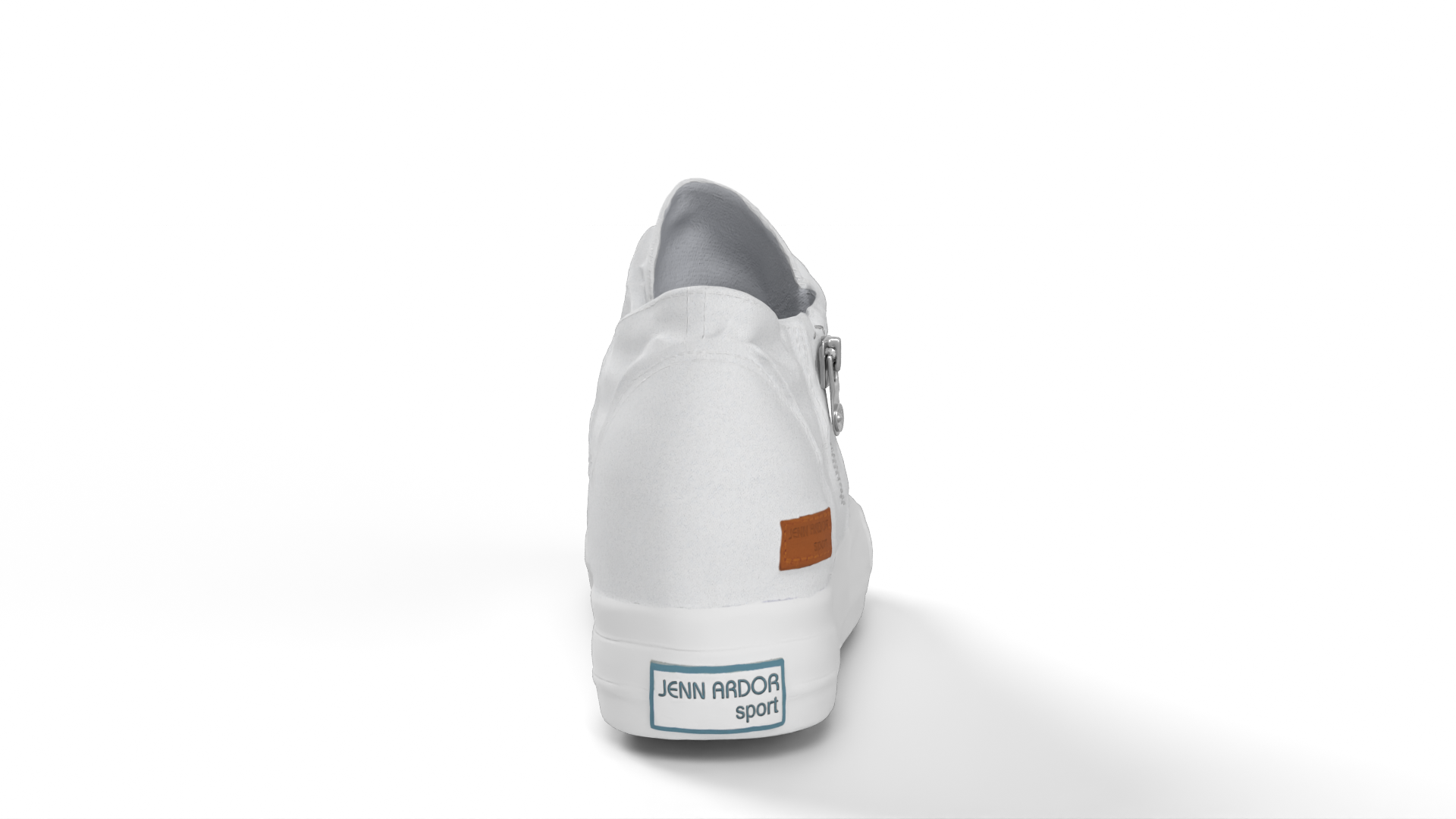 White Sneaker Jenn Adorablesport Shoes 3D model ZIP render image 3