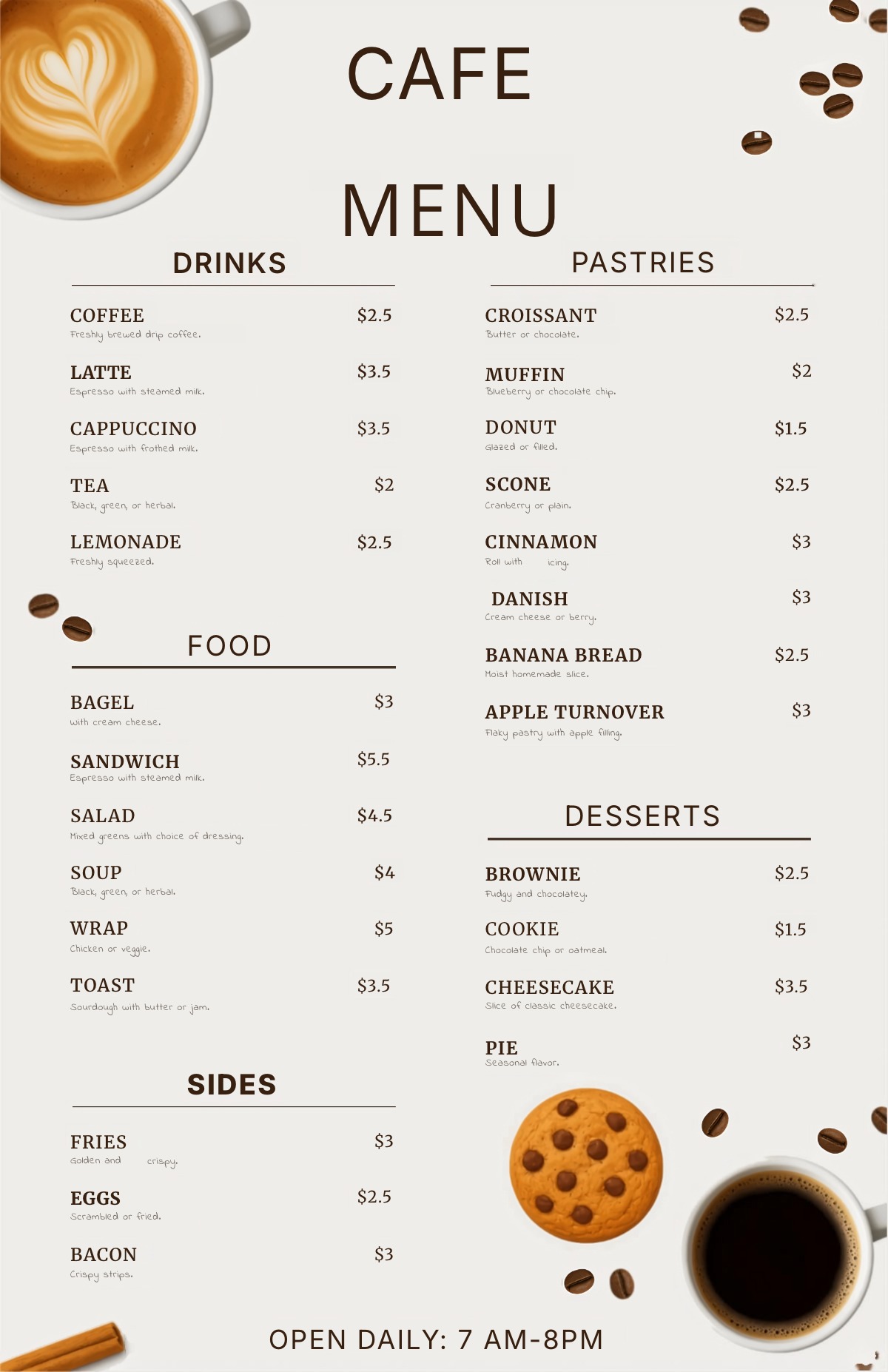 Cafe _Menu