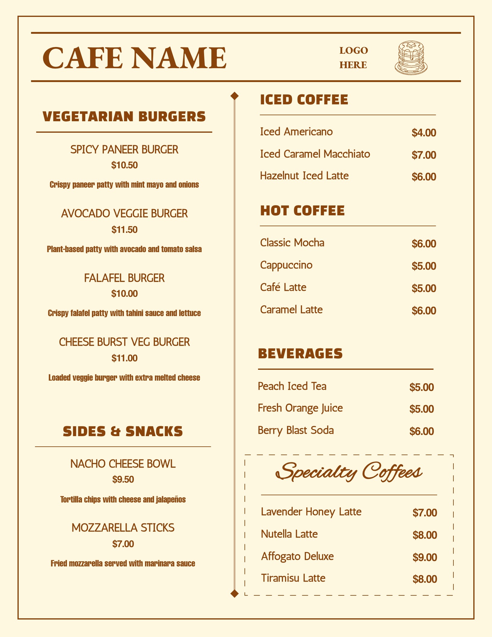 menu template08