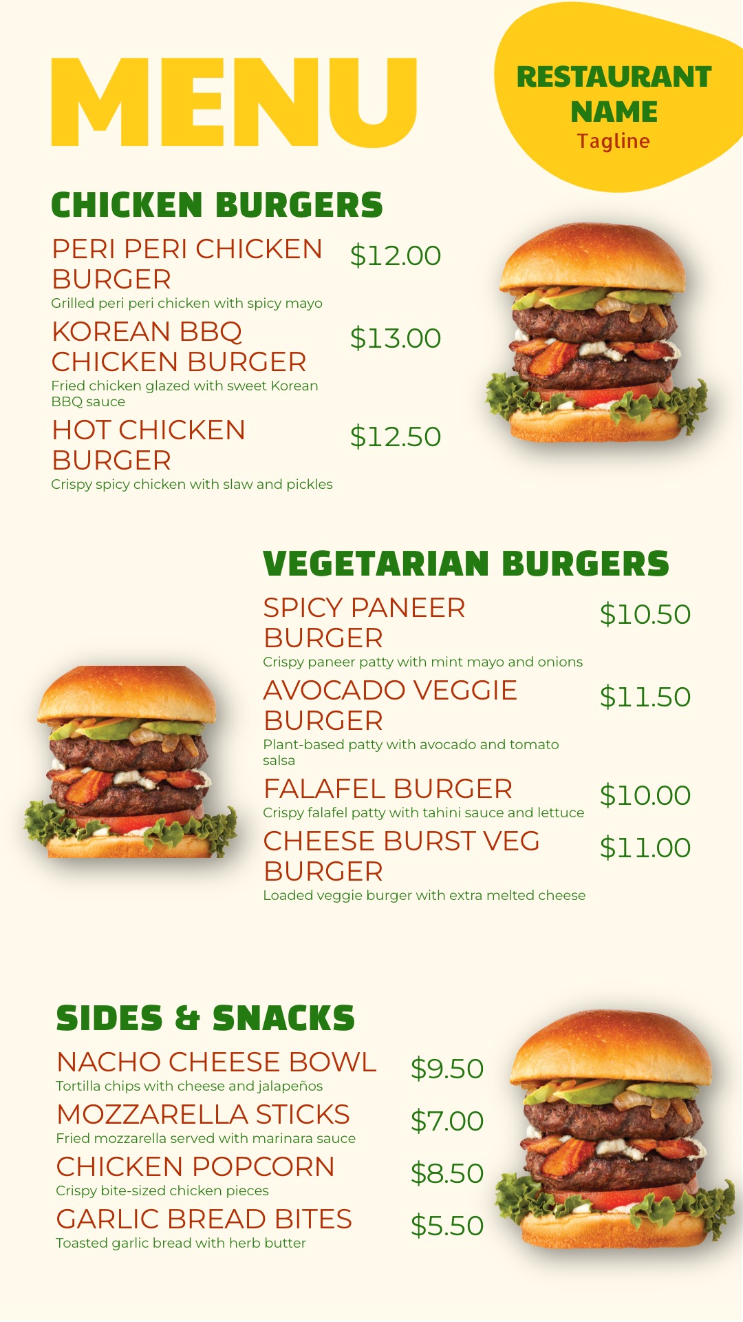 Burger Menu