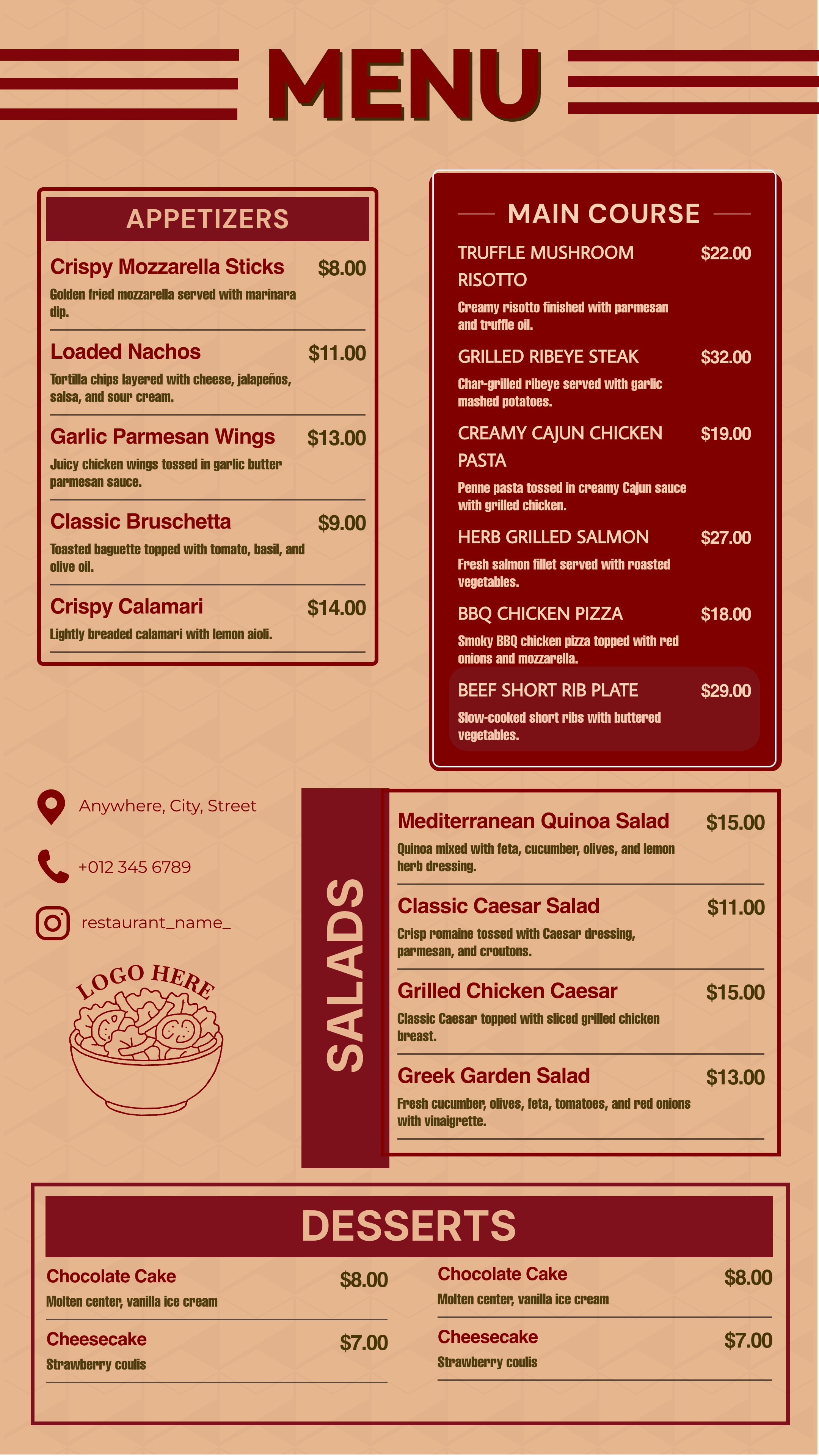 Food Menu 2