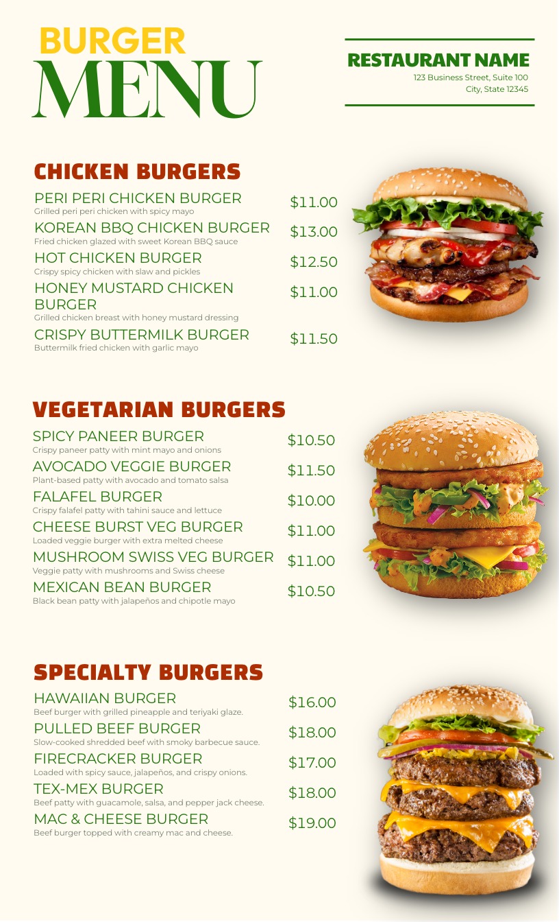 Burger Menu 02