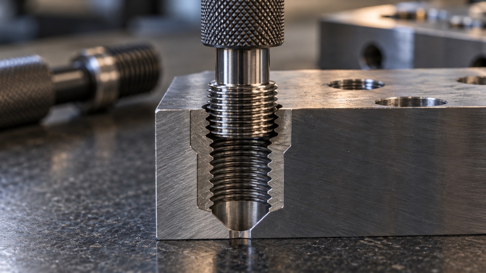 Checking Threads in Blind Holes: Where the Gauge Stops