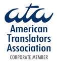 American Translators Association corporate member badge