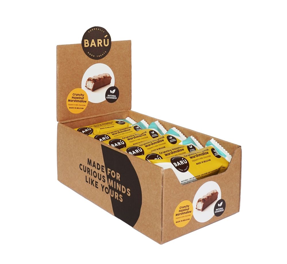 Milk Chocolate Marshmallow Bar with Crunchy Hazelnut