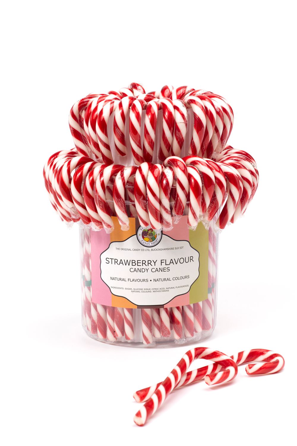 Strawberry Candy Canes in Drum