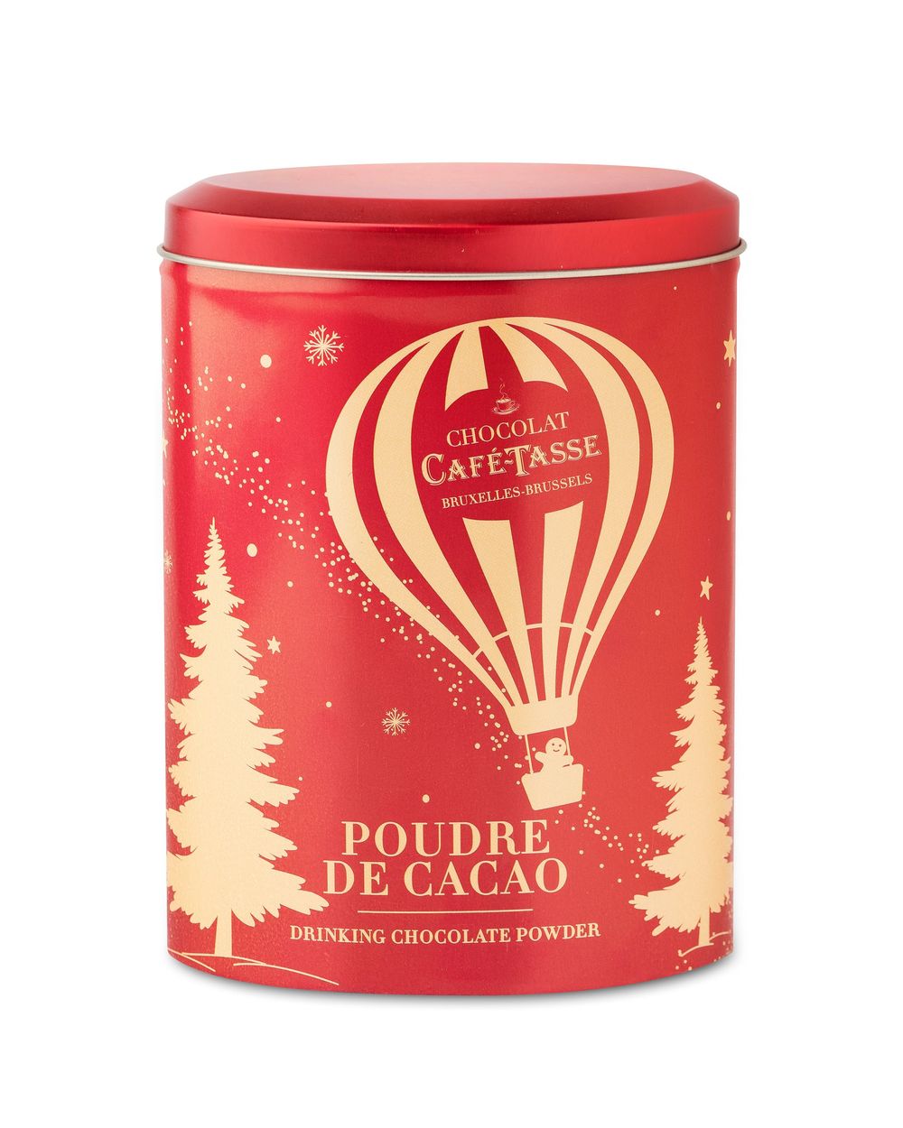 Christmas Cocoa Powder Tin