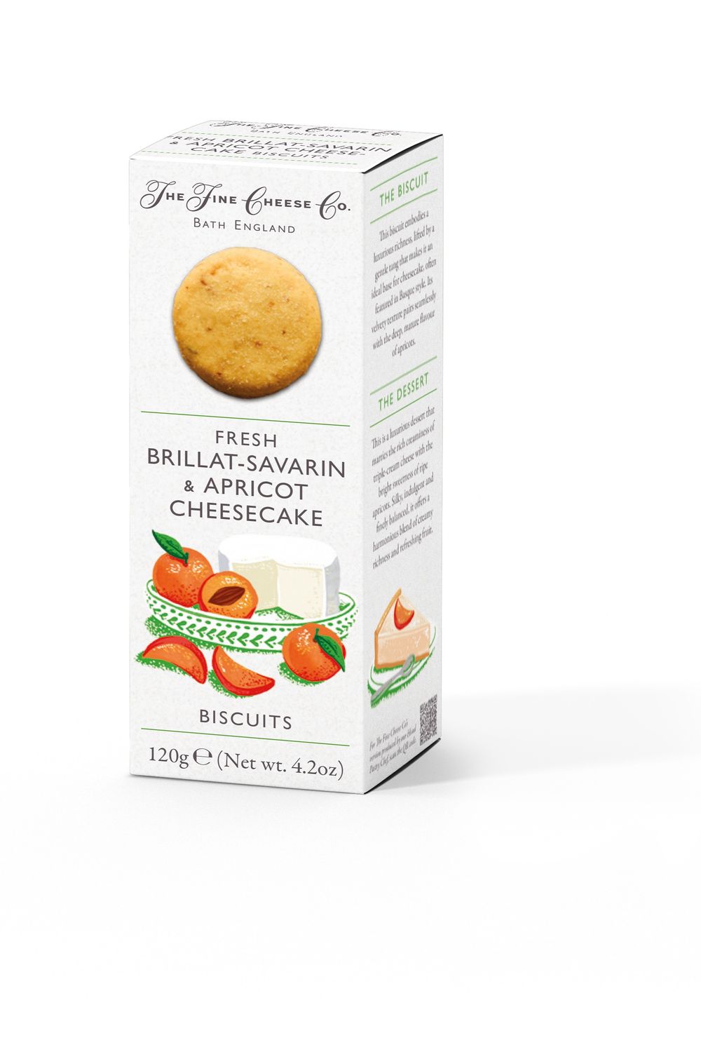 Fresh Brillat Savarin & Apricot Cheesecake Biscuits