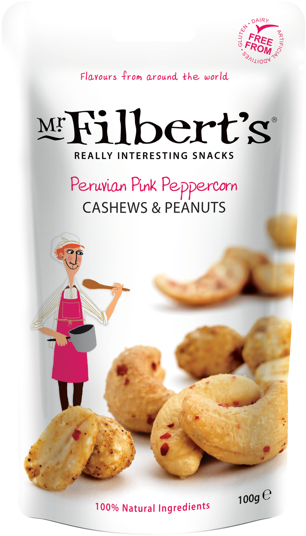 Peruvian Pink Peppercorn Cashews and Peanuts