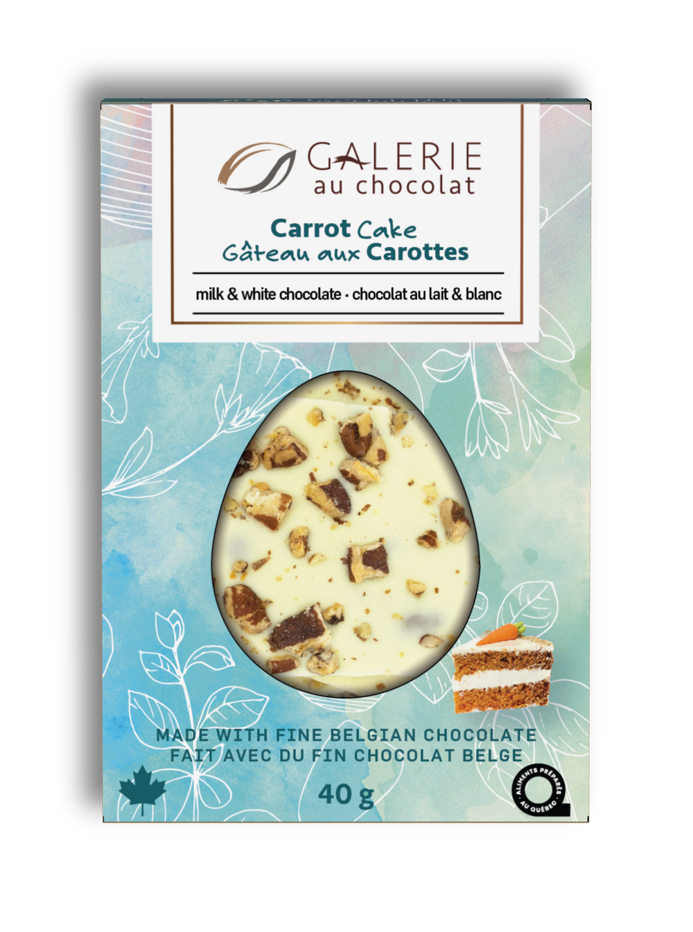 White and Milk Chocolate Carrot Cake Mini Bark Bar