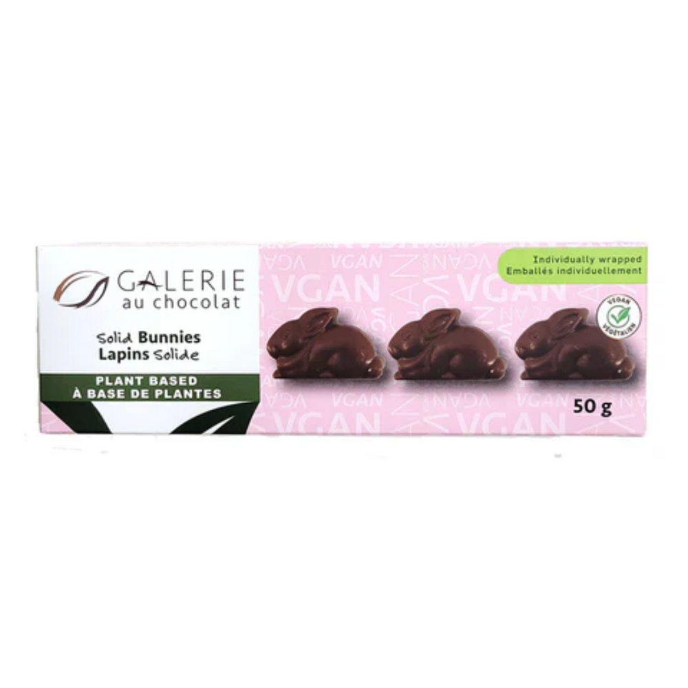 Vegan Solid Chocolate Bunnies 5 Pack Vegan Solid Chocolate Bunnies 5 Pack
