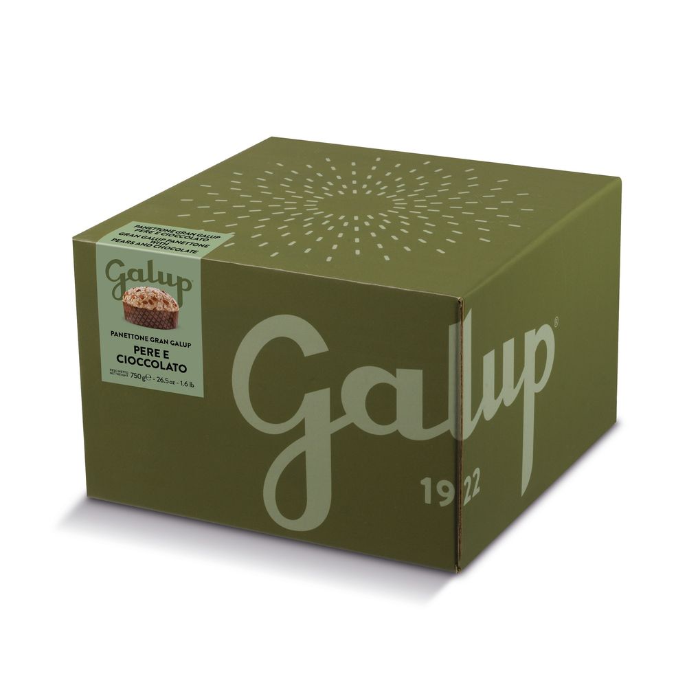 Gran Galup Boxed Panettone with Pear & Dark Chocolate