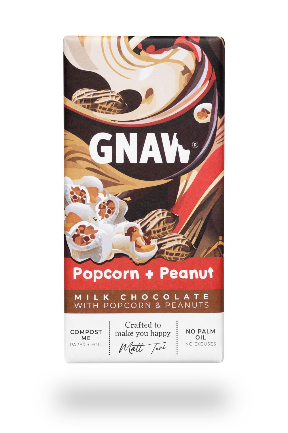 Popcorn and Peanut Milk Chocolate Bar