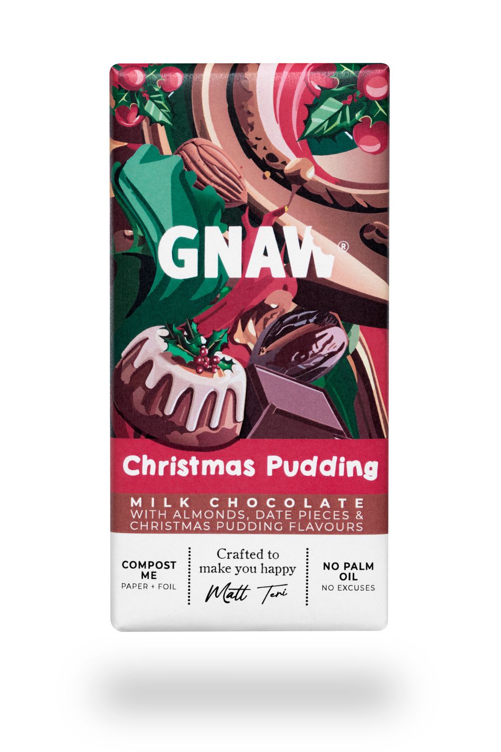Christmas Pudding Milk Chocolate Bar