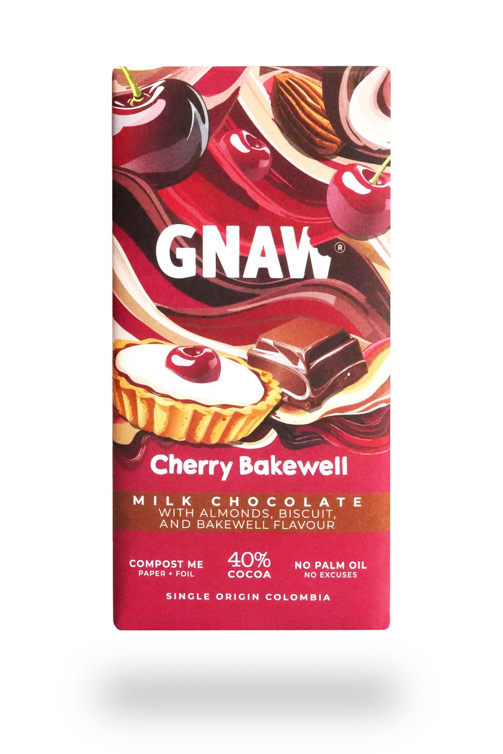 Cherry Almond Tart Milk Chocolate Bar