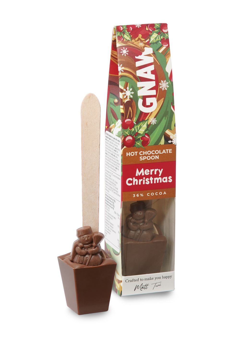 Merry Christmas Milk Chocolate Spoon