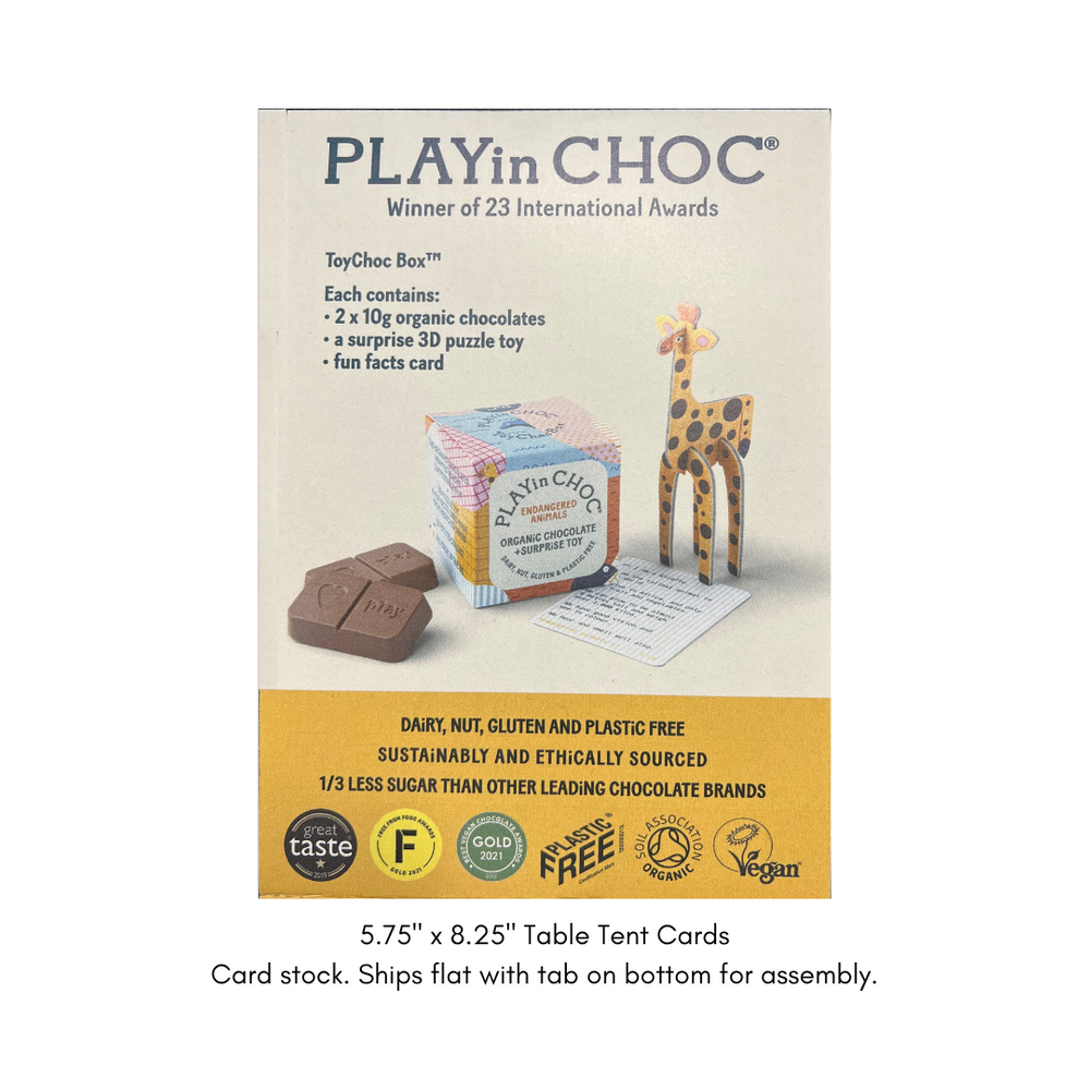 Play In Choc Tent Card
