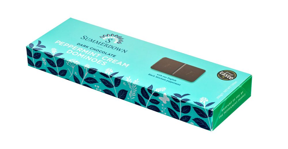 Chocolate Peppermint Cream Dominos