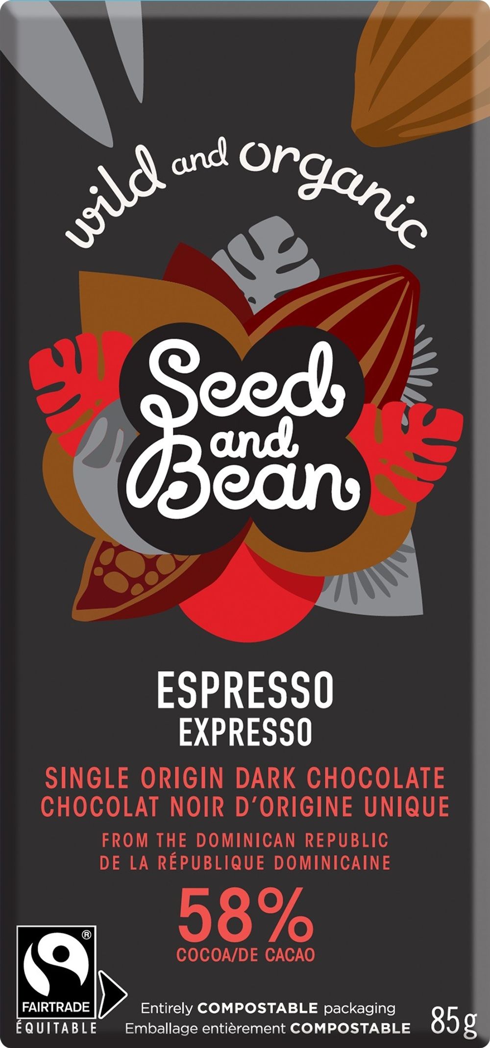 Coffee Espresso Dark Chocolate 58% Bar