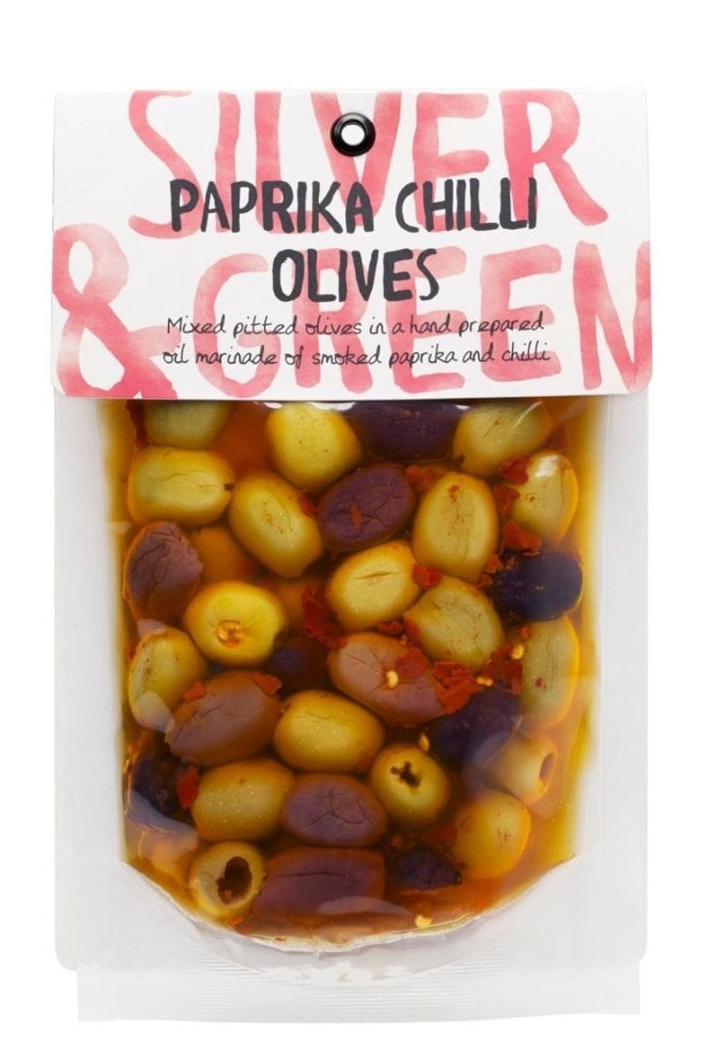 Paprika Chilli Mixed Olives (Pitted)