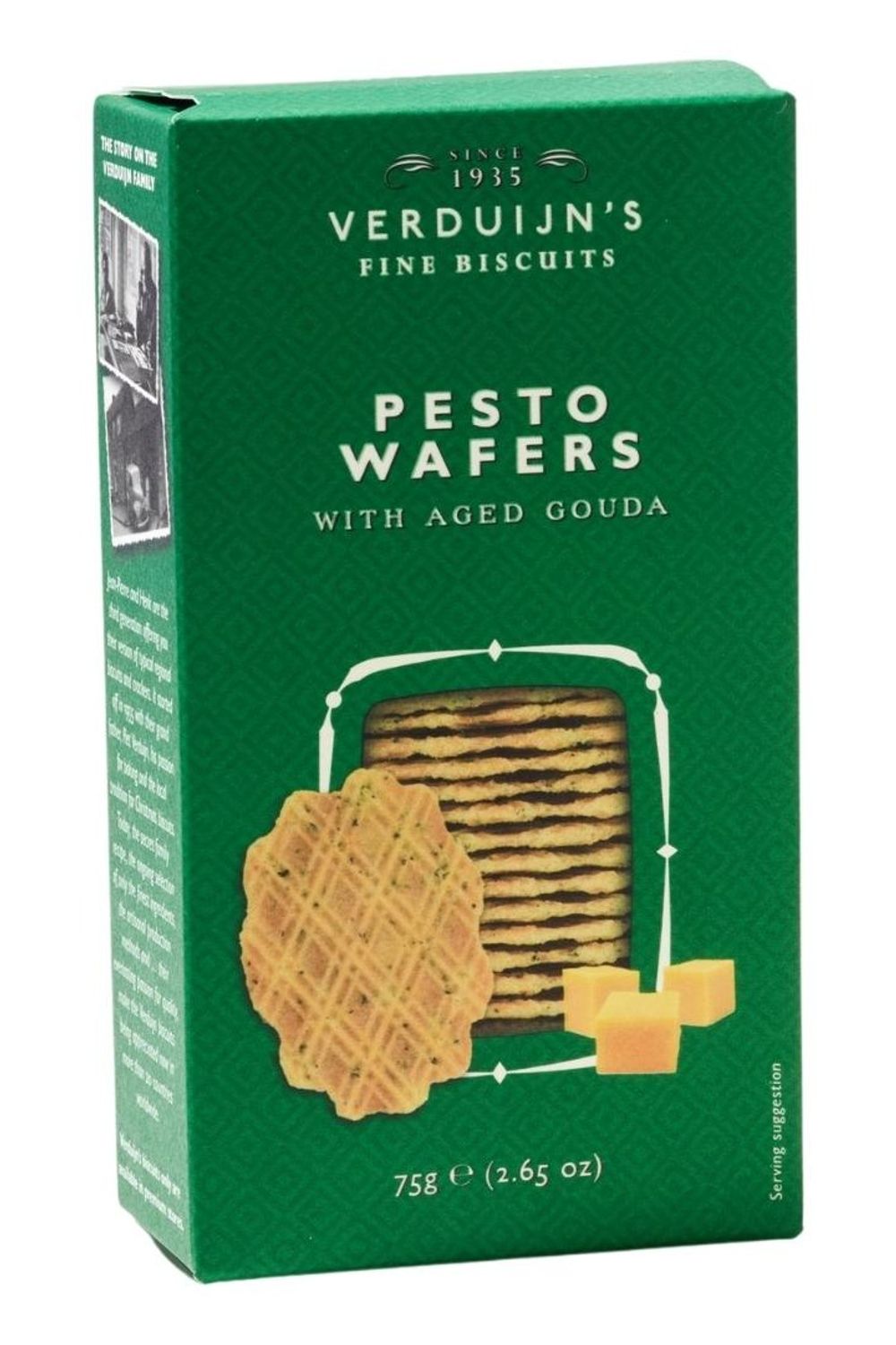 Pesto Wafers with Aged Gouda
