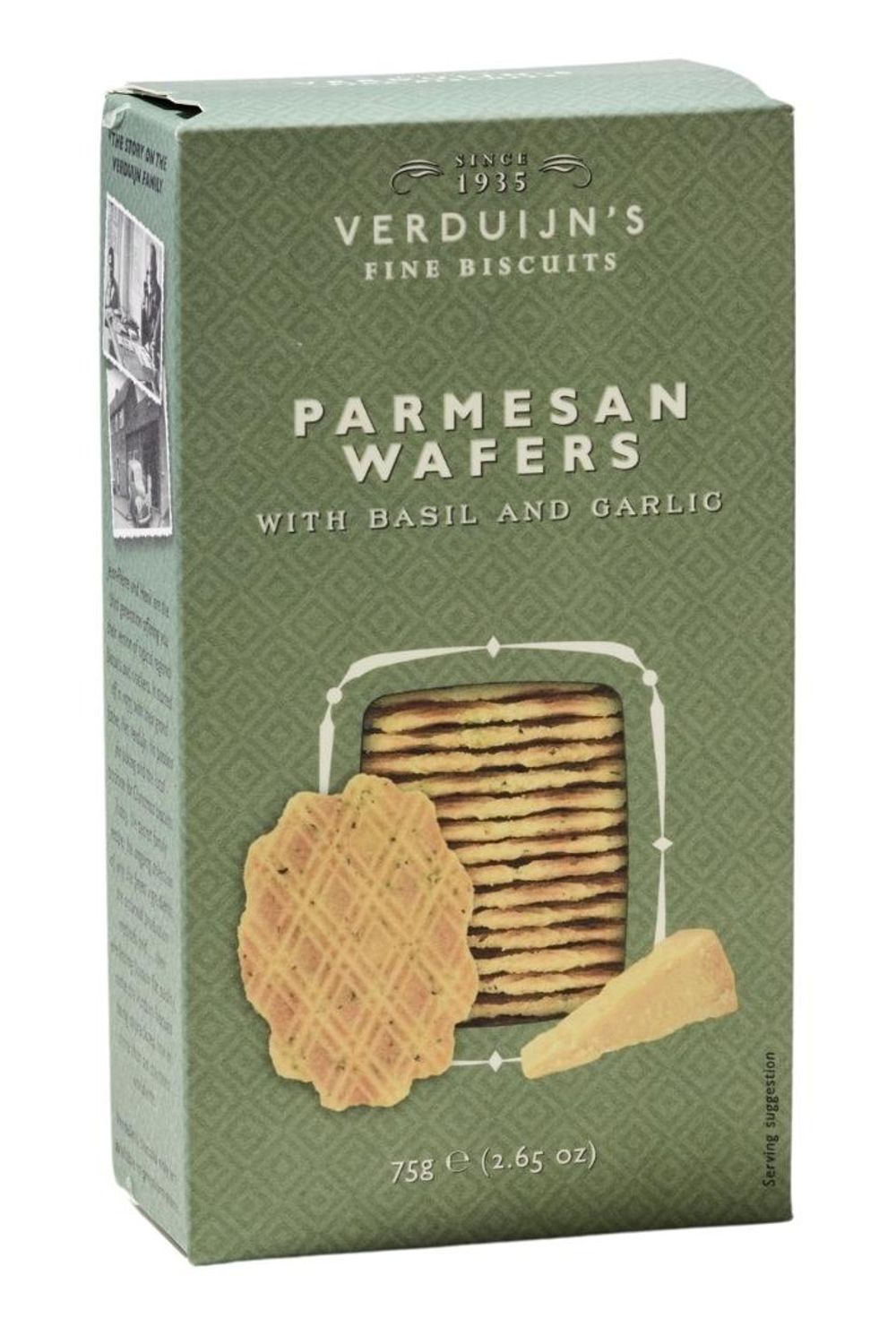 Parmesan Wafers with Basil and Garlic
