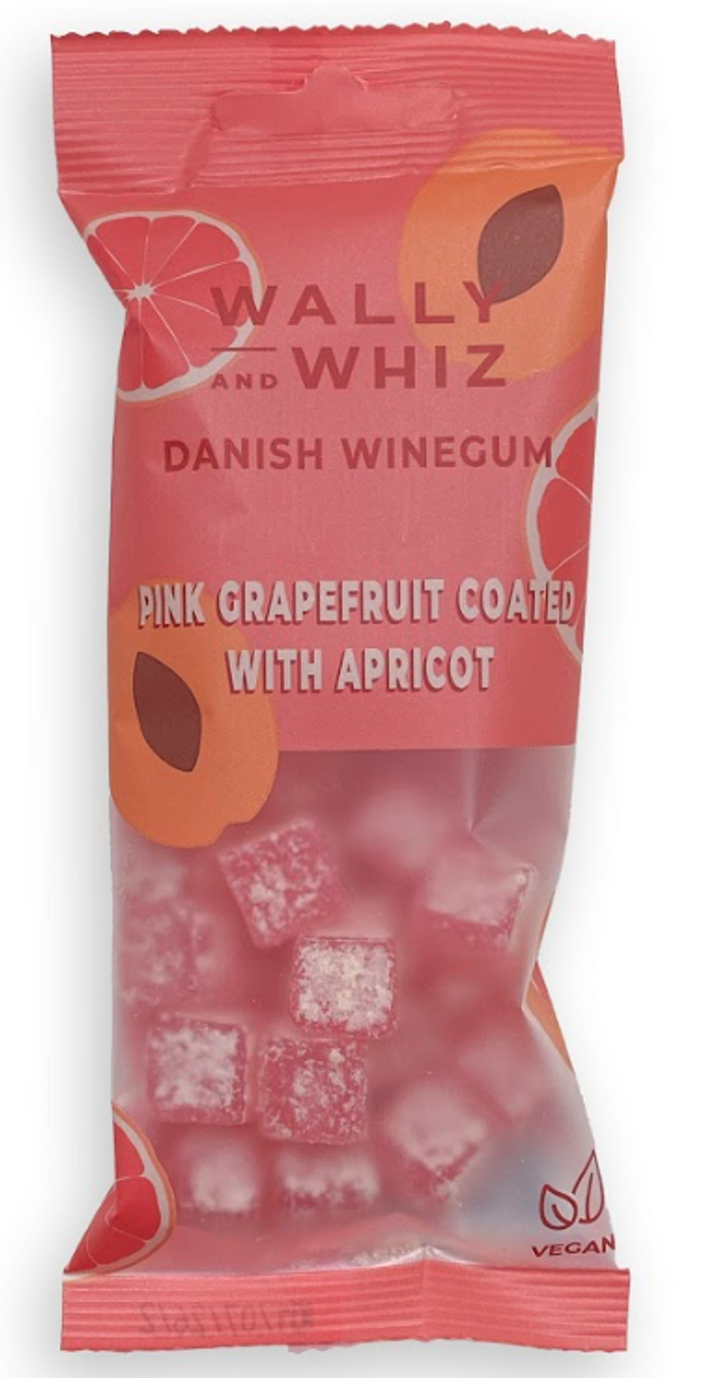 Pink Grapefruit Winegum with Apricot Dust Pouch
