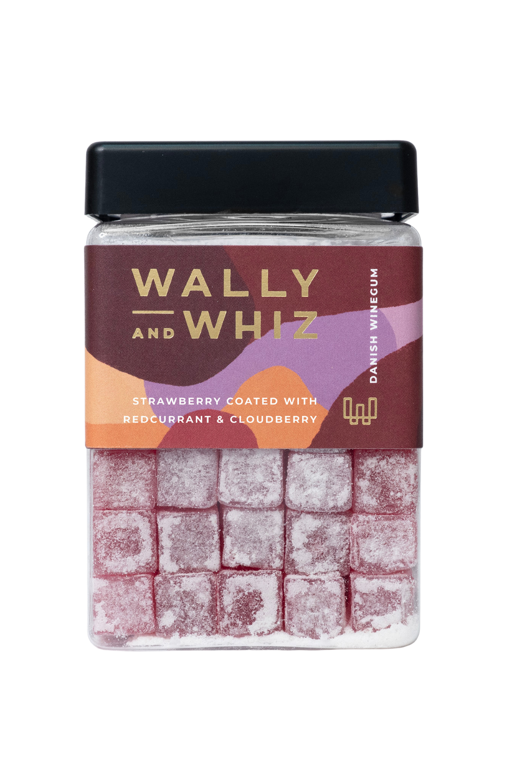 Strawberry Winegum with Redcurrant and Cloudberry Dust