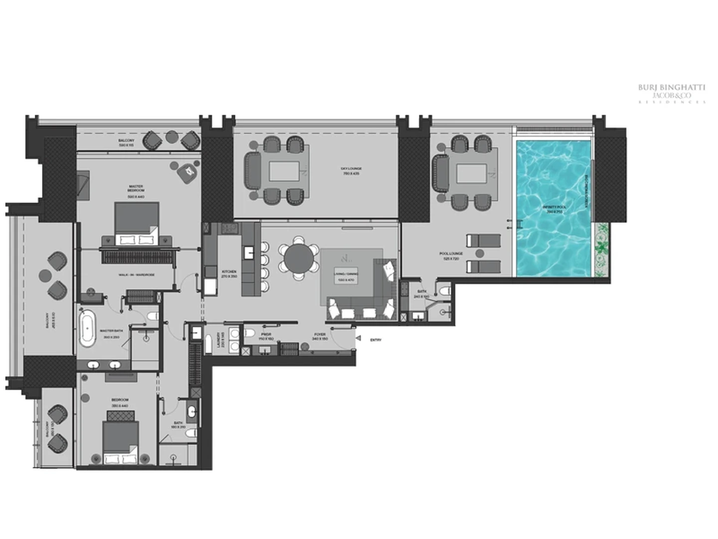 2BR Apartment floor plan