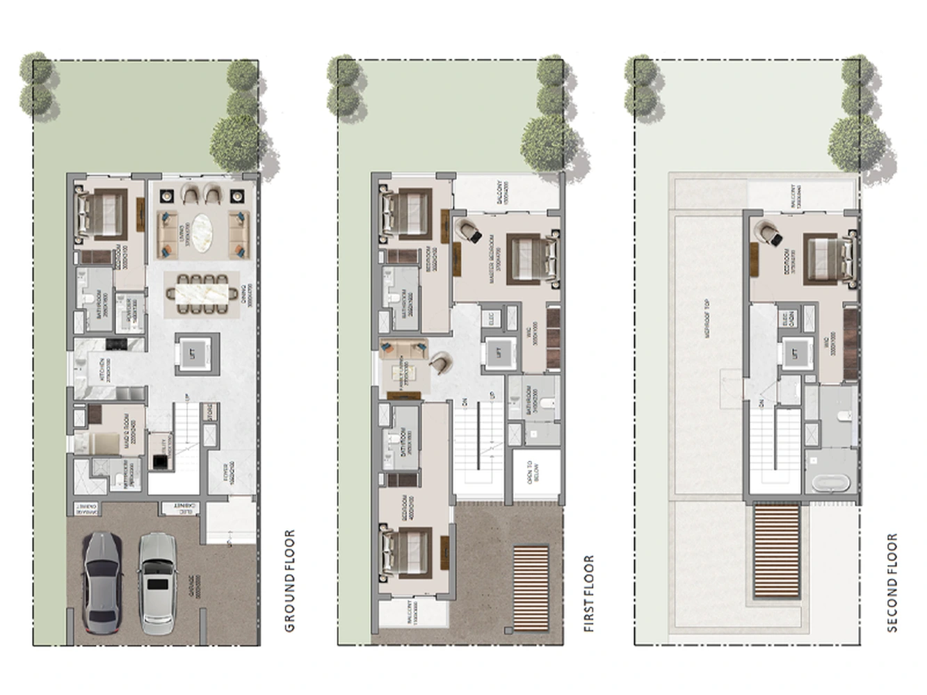 5 BR Villa (Twin Villa) floor plan