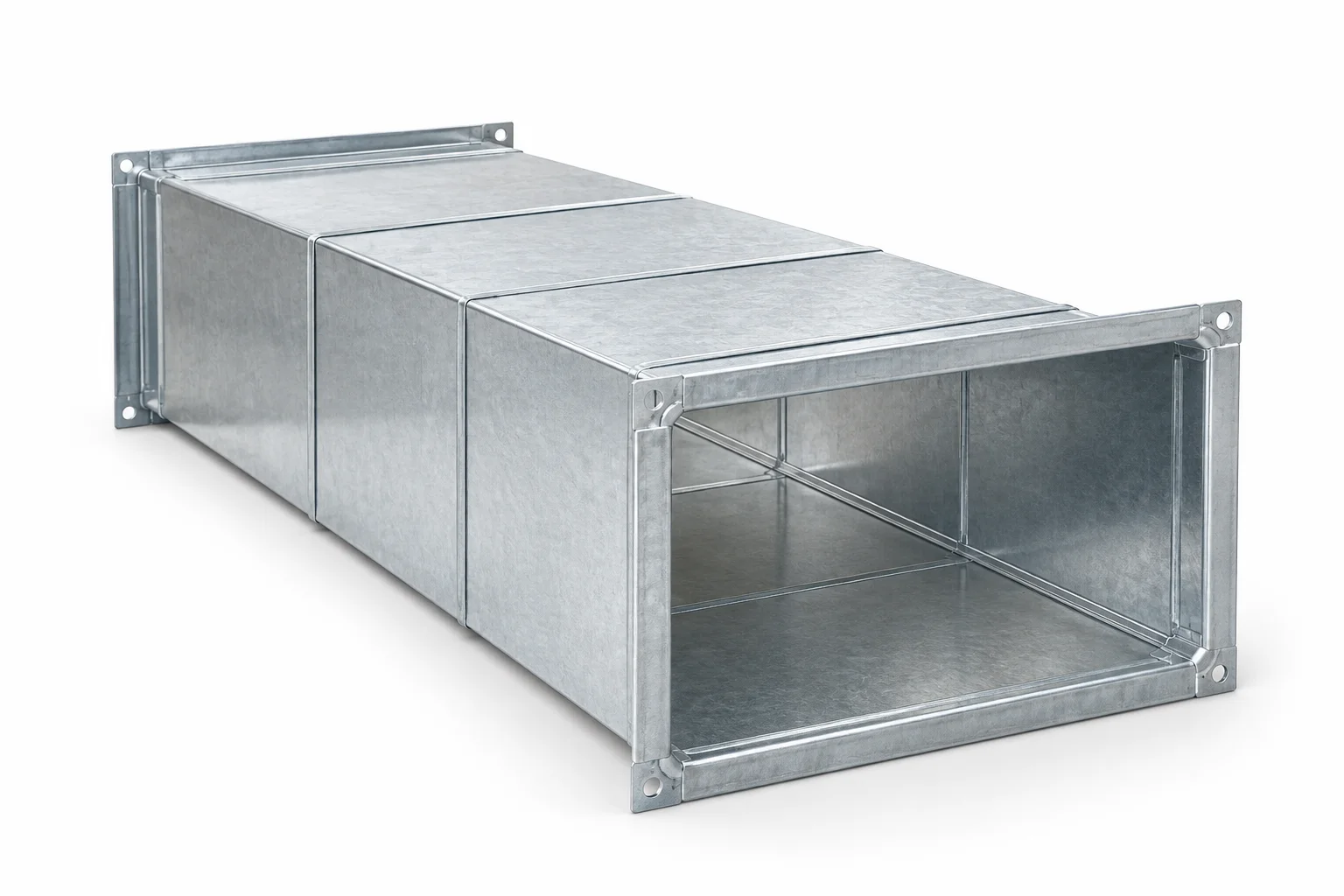 Manufactured rectangular ductwork