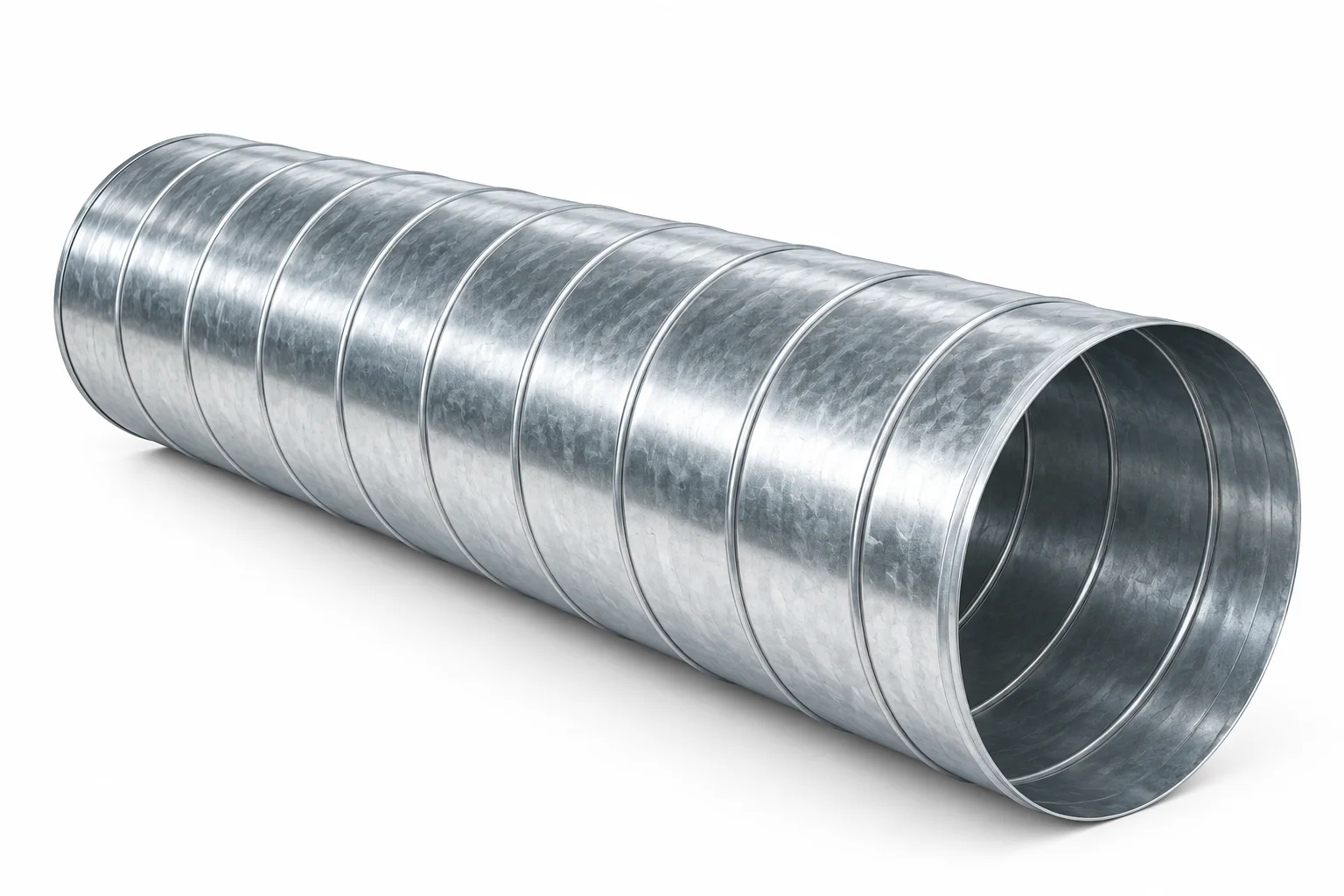 Round ductwork for HVAC systems